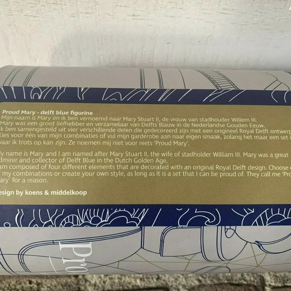 NEW Royal Delft Proud Mary 09 Blue & White Collectible - Astonia - Picture 9 of 9